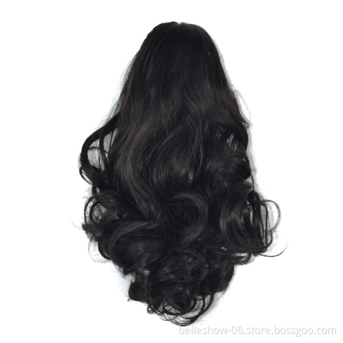 Hot sell drawstring ponytail hair extensions synthetic hair short kinky curly ponytail synthetic ponytail